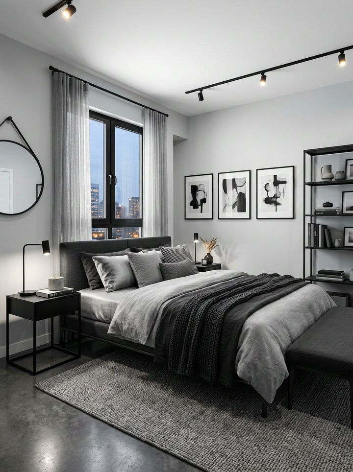 Black And Grey Bedroom - 30 modern black bedroom ideas