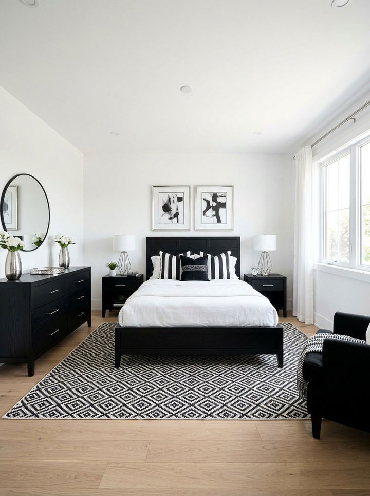 Black And White Bedroom - 30 easy bedroom ideas