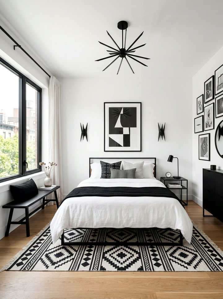 Black And White Bedroom - 30 minimalist bedroom ideas