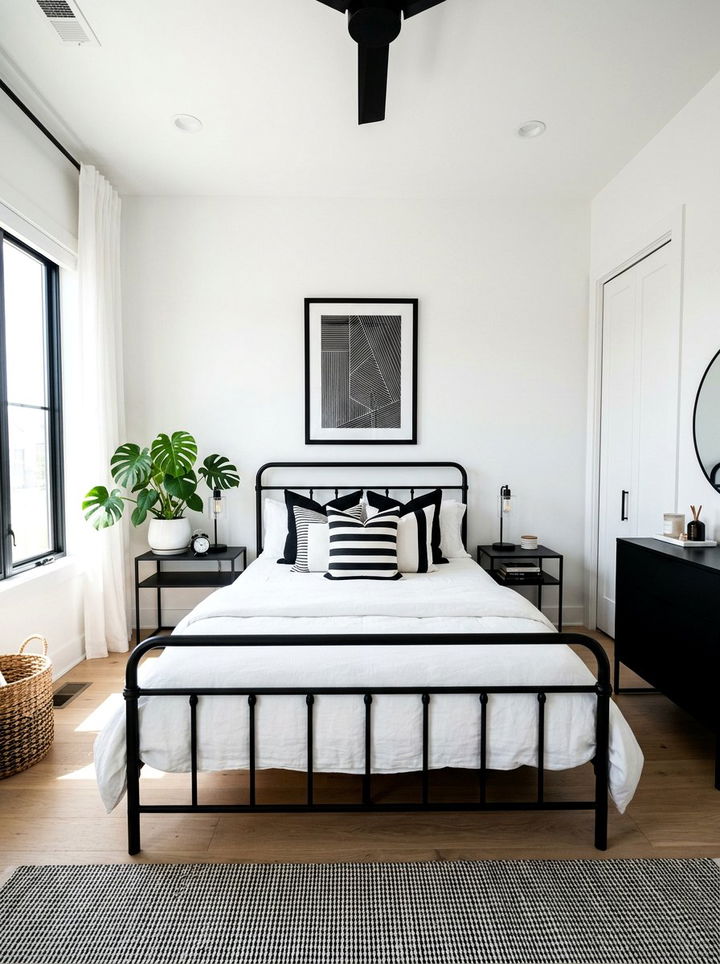 Black And White Bedroom - 30 newlywed bedroom ideas