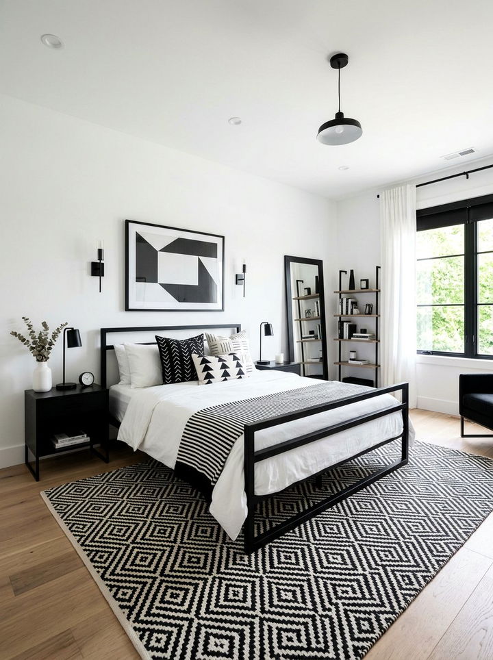 Black And White Master Bedroom - 30 monochrome bedroom ideas