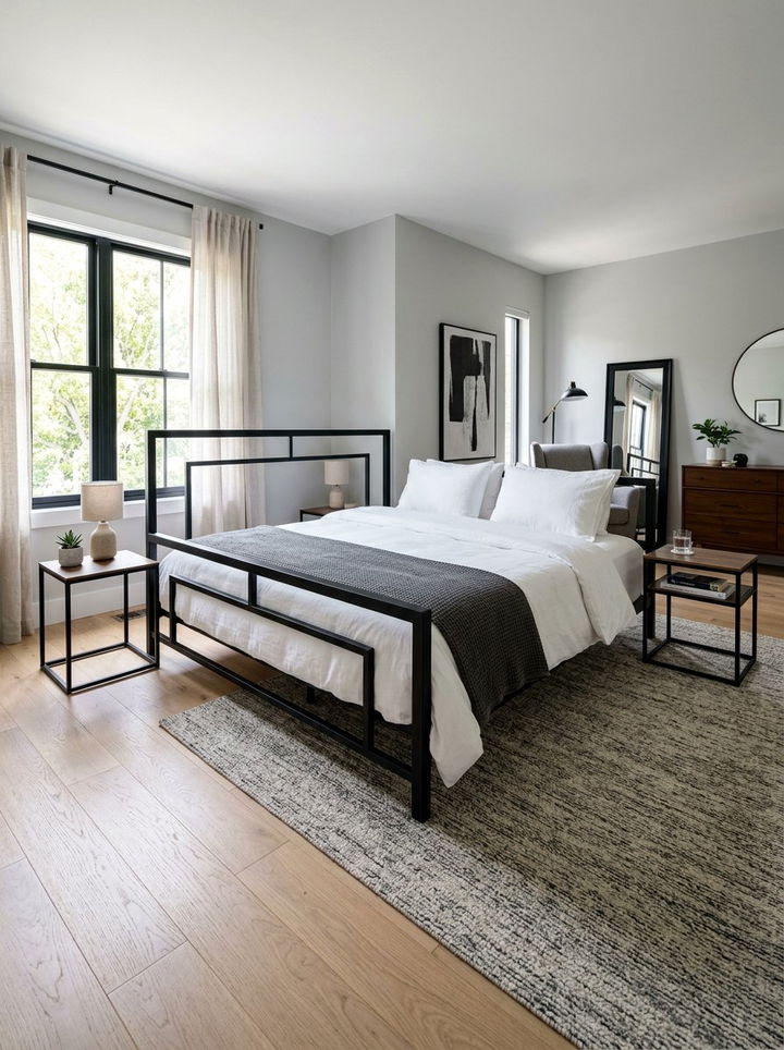 Black Bed Frame - 30 black bedroom accessories ideas