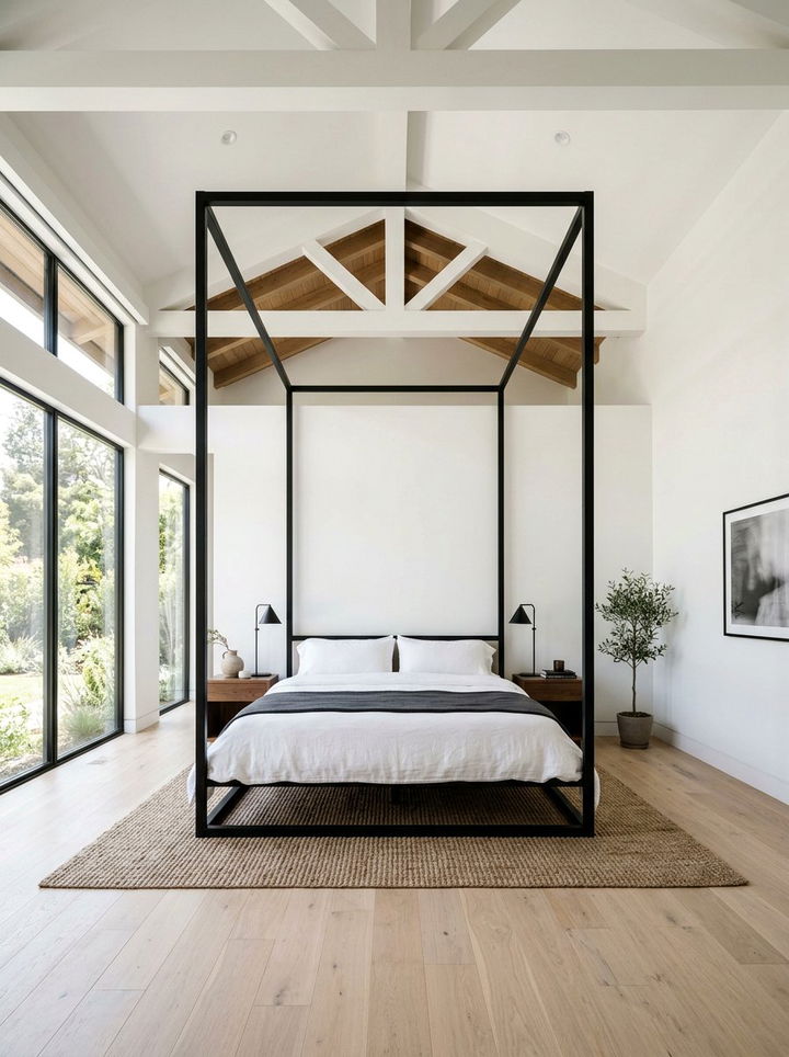 Black Canopy Bed Bedroom - 30 modern black bedroom ideas