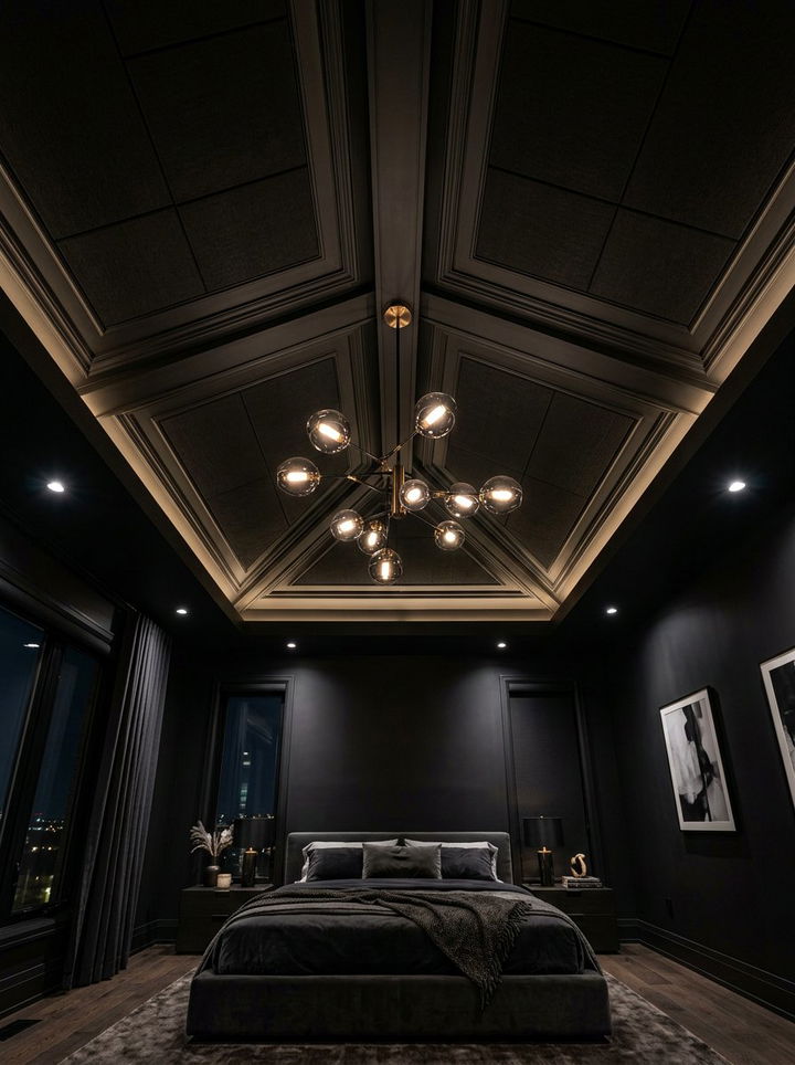 Black Ceiling Bedroom - 30 black bedroom ideas