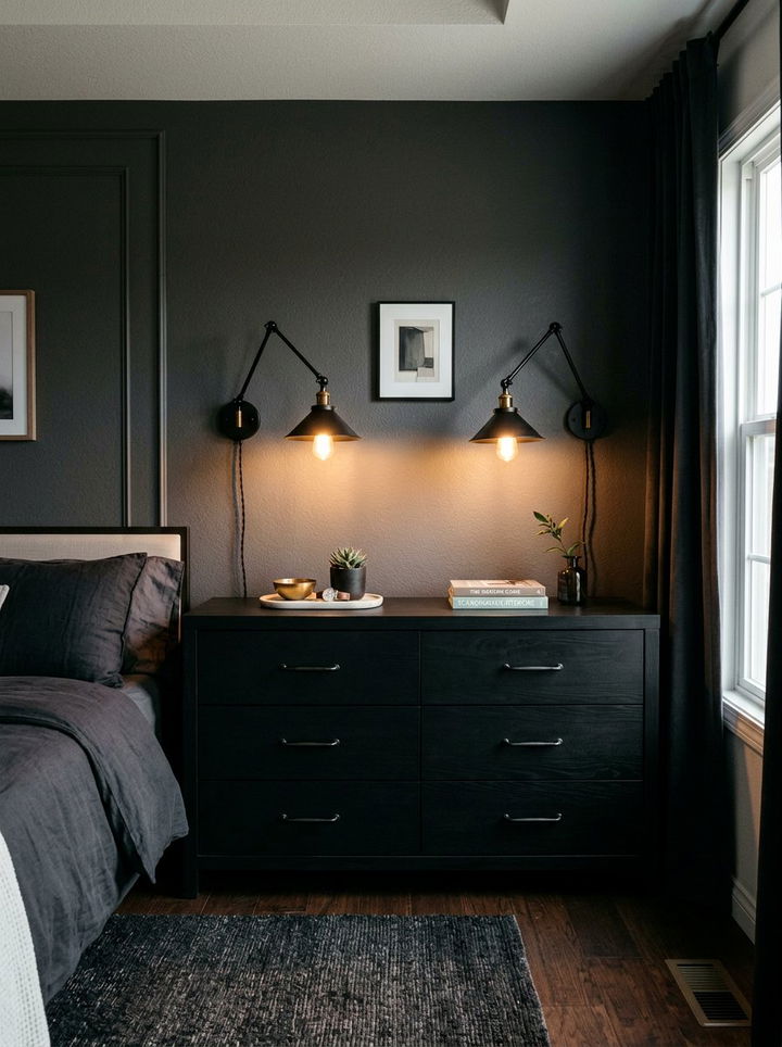 Black Dresser Sconce Lighting - 30 bedroom black dressers
