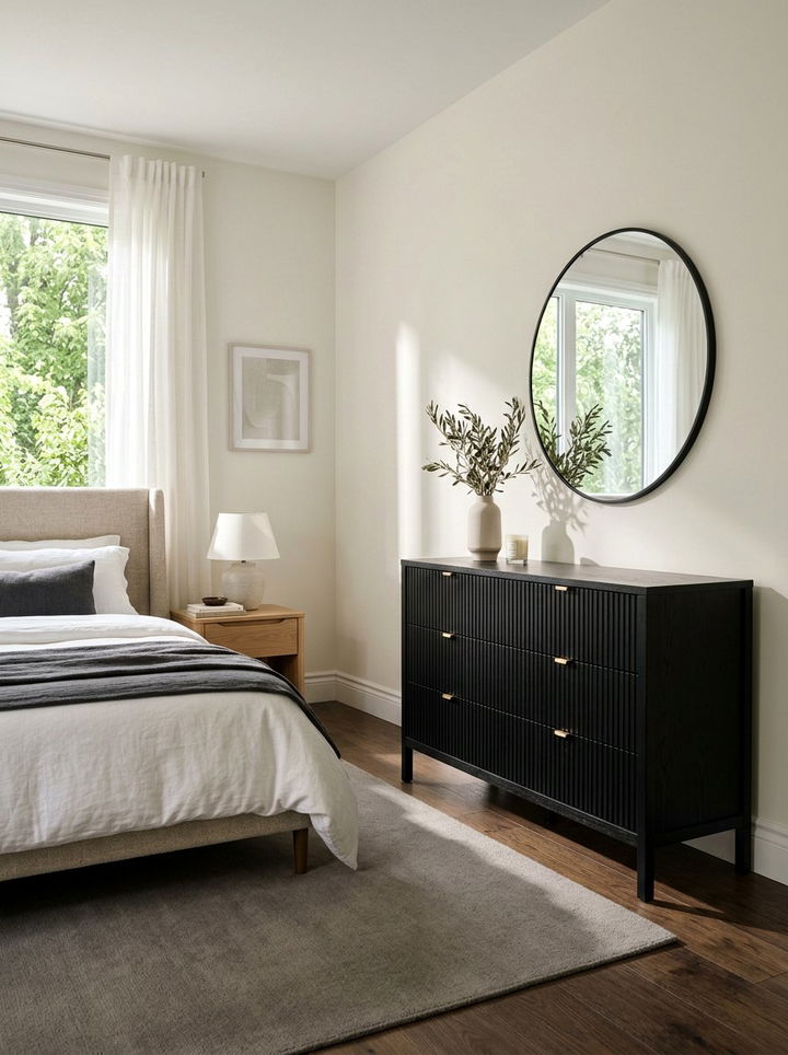 Black Dresser Textured Front - 30 bedroom black dressers