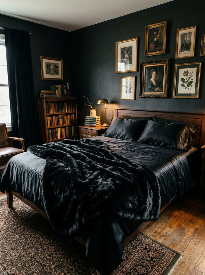 Black Faux Fur Throw - 30 bedroom faux fur throws