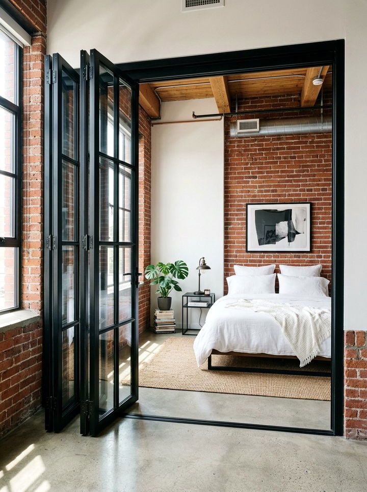 Black Frame Bifold Door - 30 bedroom bifold doors