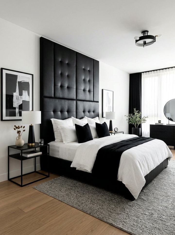 Black Headboard Bedroom - 30 black bedroom ideas