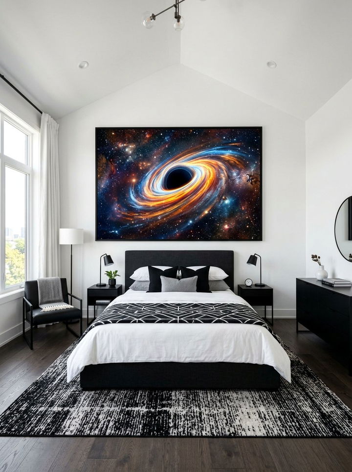 Black Hole Wall Art - 30 solar system bedroom ideas