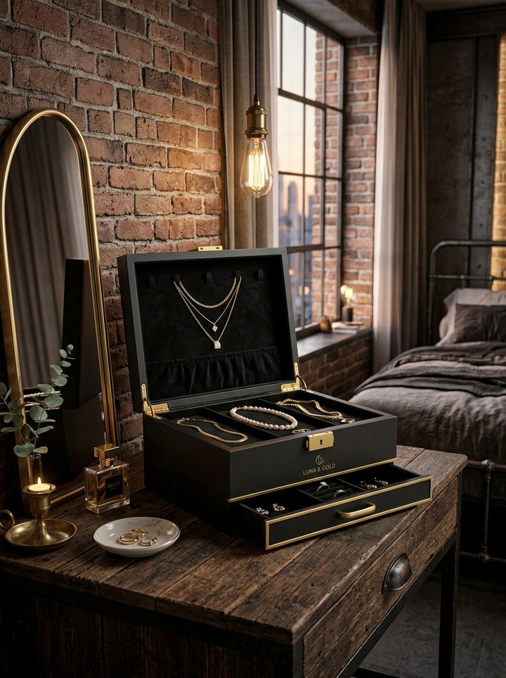 Black Jewelry Box - 30 bedroom jewelry boxes