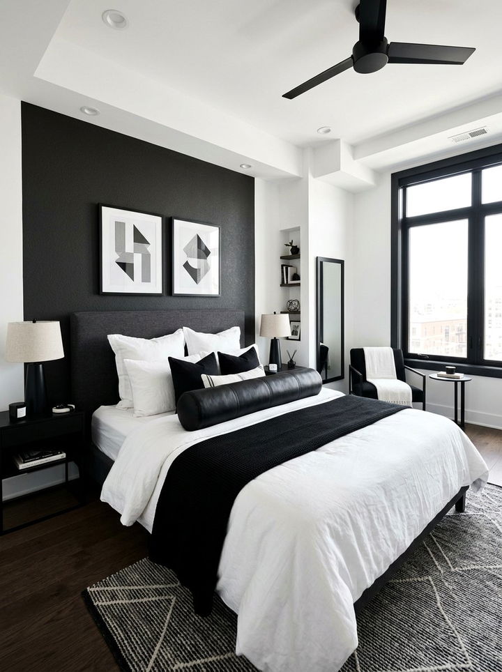 Black Leather Bolster - 30 bedroom bolster pillows