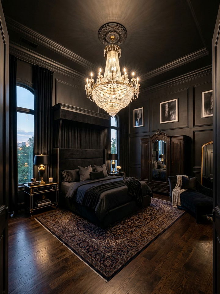 Black Master Bedroom - 30 black bedroom ideas