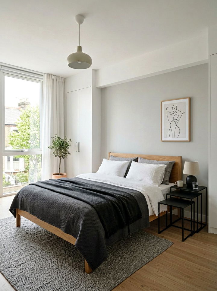 Black Matte Metal Stacking Table - 30 bedroom nesting tables