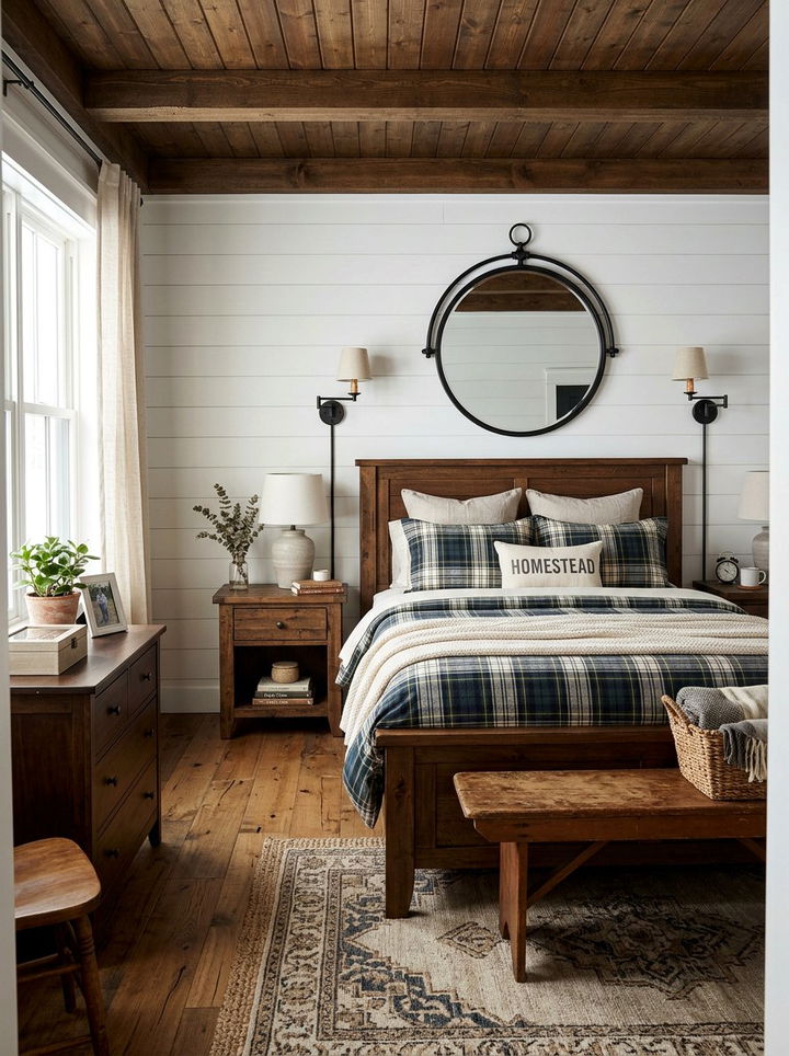 Black Metal Mirror - 30 bedroom wall mirrors