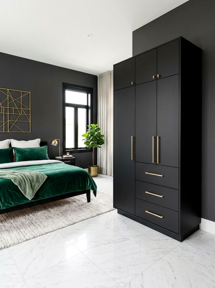 Black Modern Armoire - 30 bedroom armoires