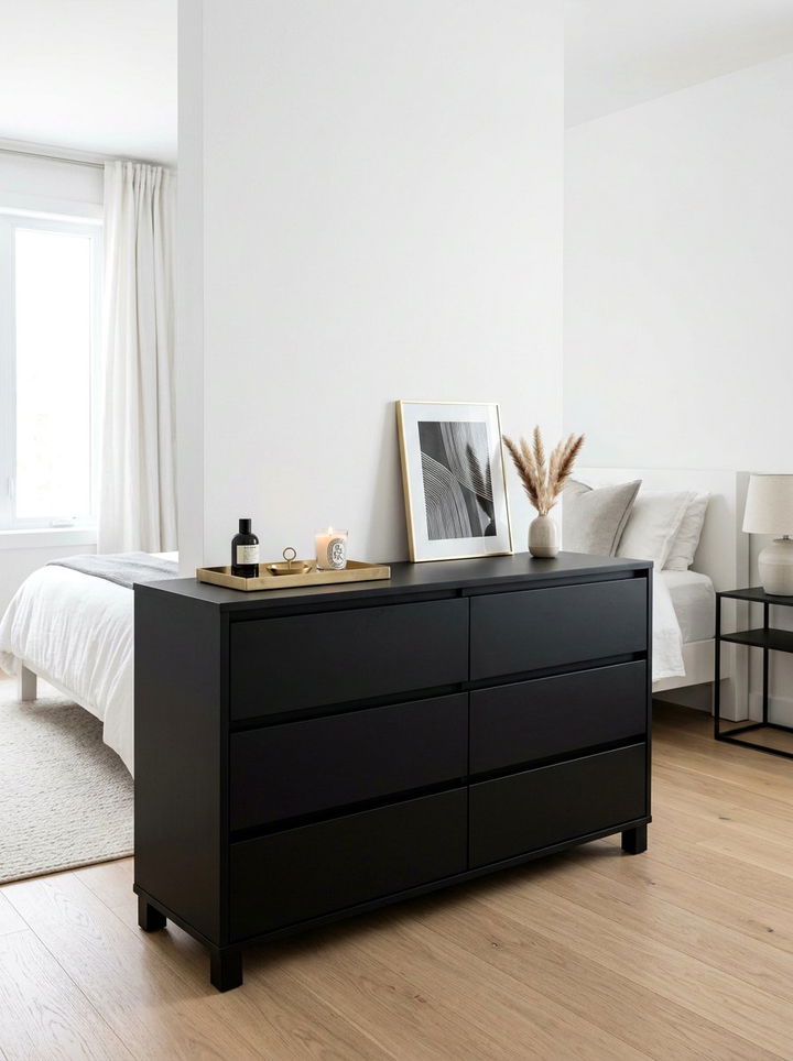 Black Modern Dresser - 30 bedroom dressers