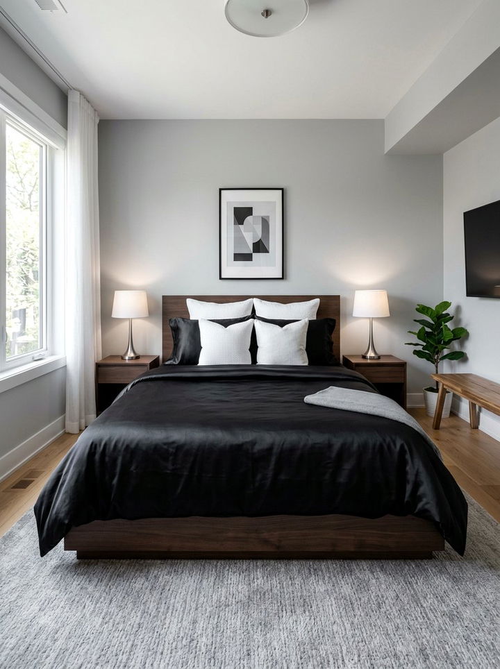Black Satin Bedding - 30 bedroom satin bedding ideas