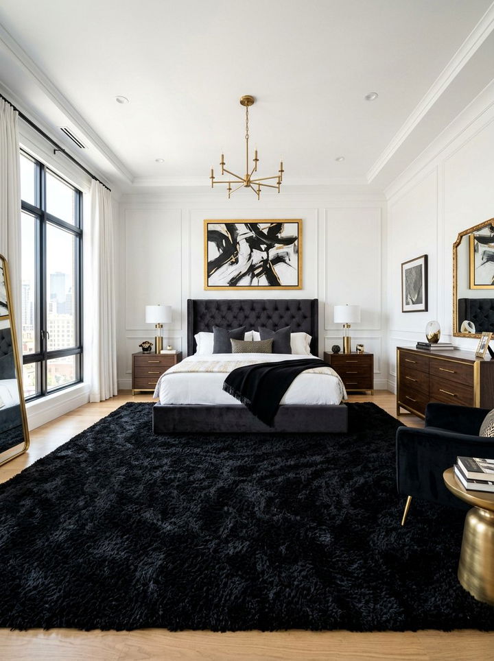 Black Shag Rug Bedroom - 30 bedroom shag rugs