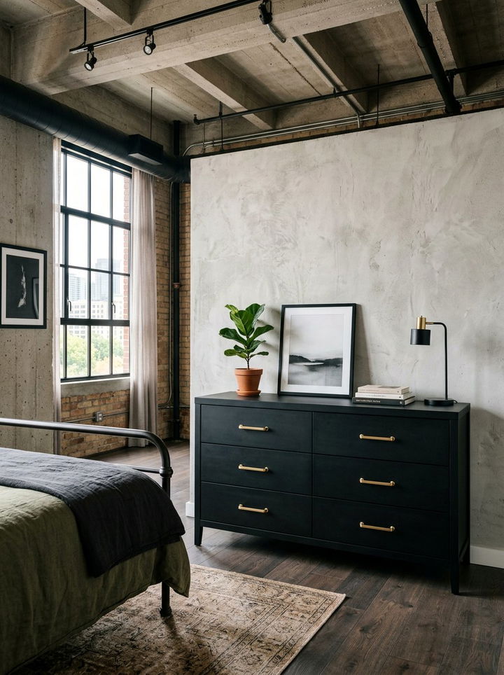 Black Six Drawer Dresser - 30 bedroom wide dressers