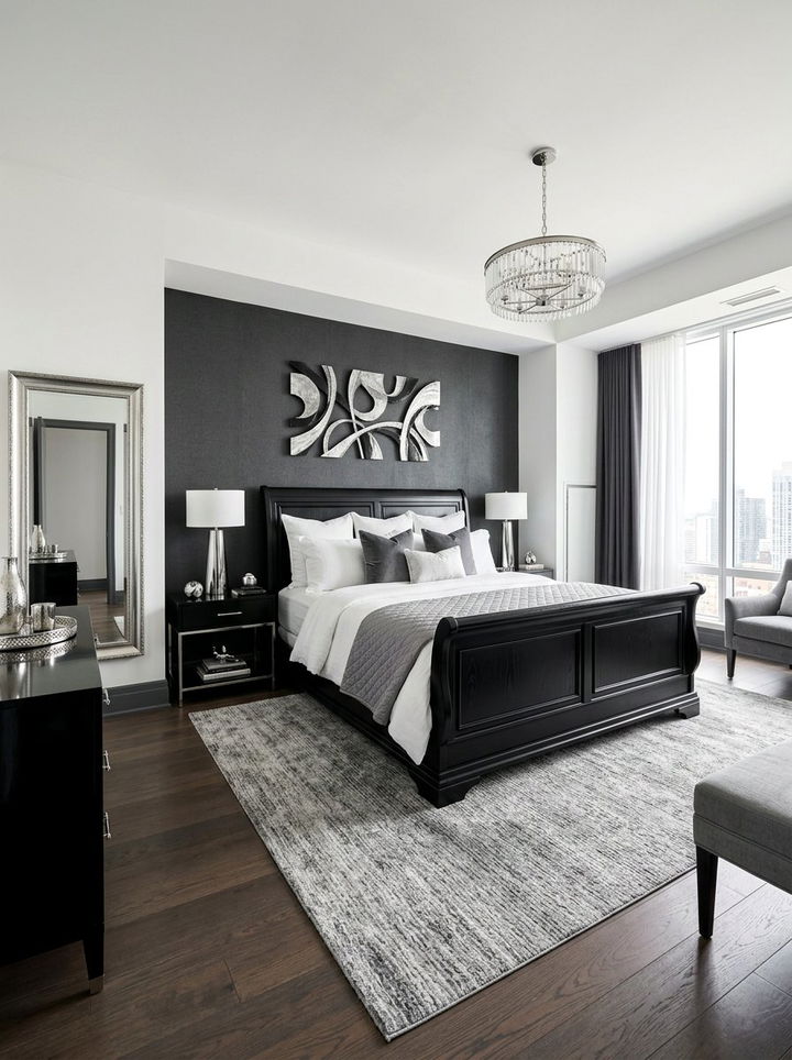 Black Sleigh Bed Luxury - 30 bedroom sleigh beds