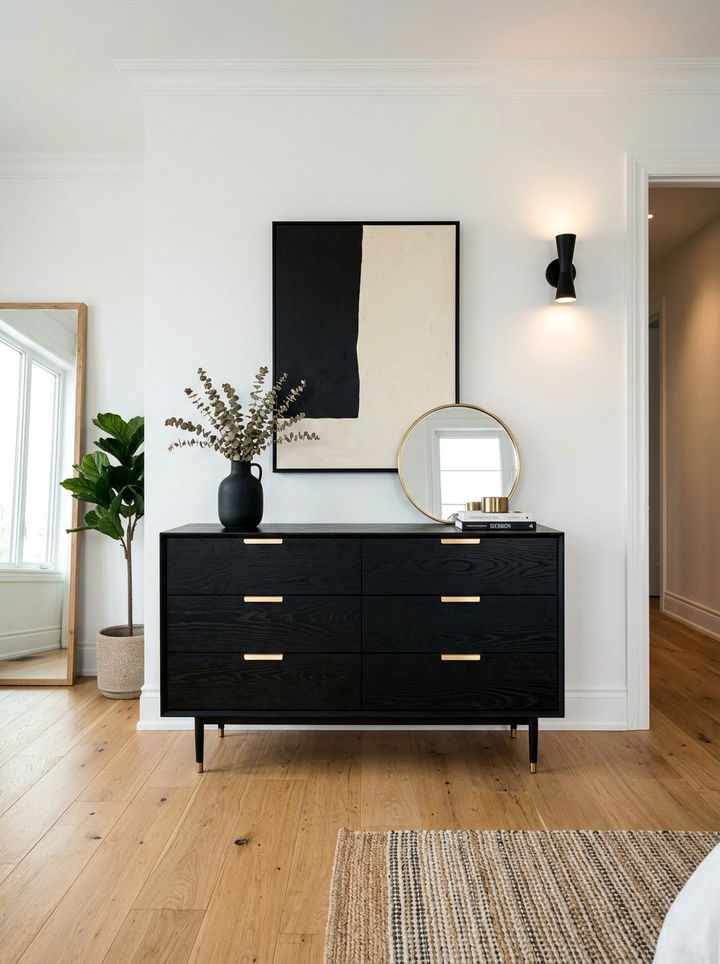 Black Stained Wood Dresser - 30 bedroom wood dressers