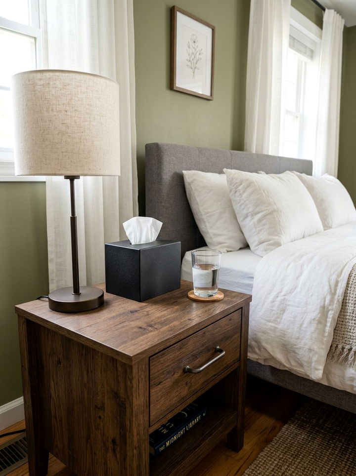 Black Tissue Box - 30 black bedroom accessories ideas