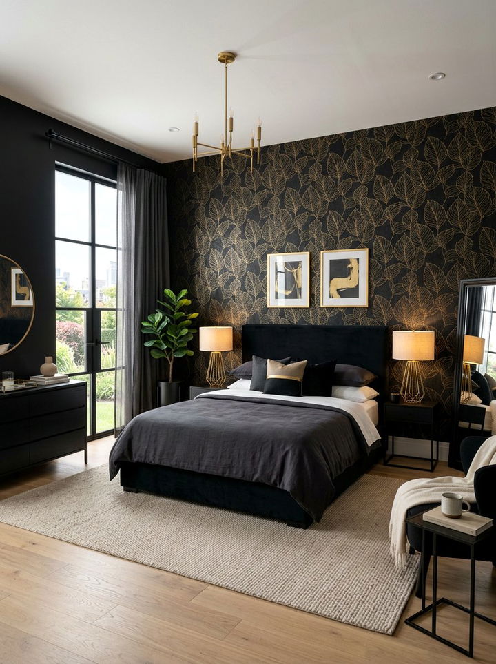 30 Luxury Black and Gold Bedroom Ideas for a Glamorous Look