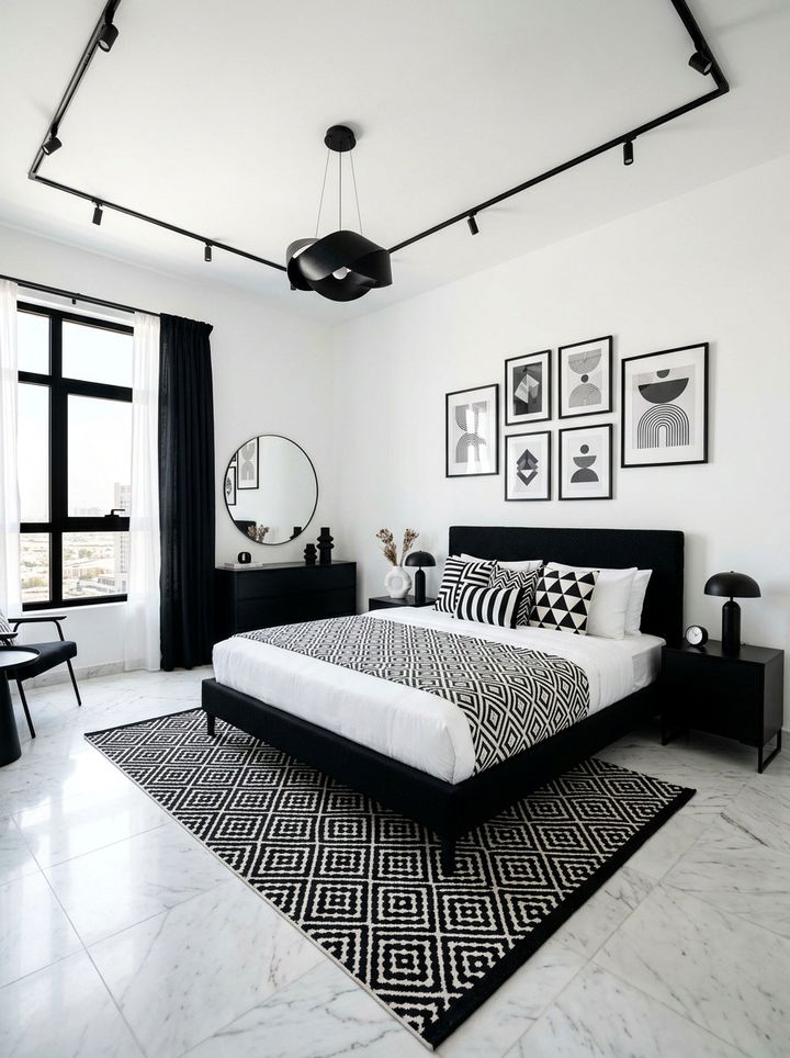 Black and White Bedroom - 30 popular bedroom ideas