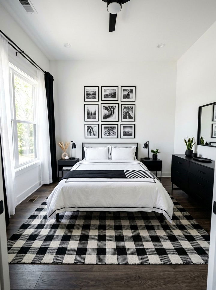 Black and white bedroom - 30 teen bedroom ideas