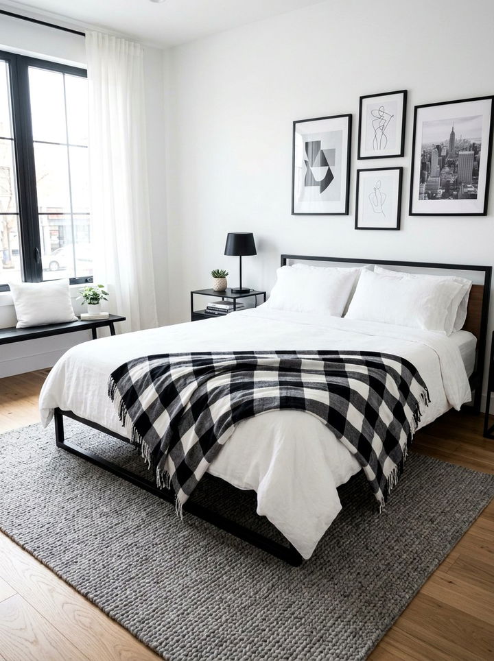 Black and white cotton throw - 30 bedroom cotton blankets