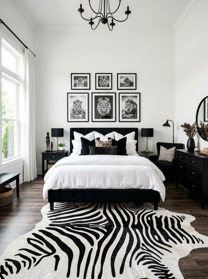 Black and white safari bedroom - 30 safari bedroom ideas