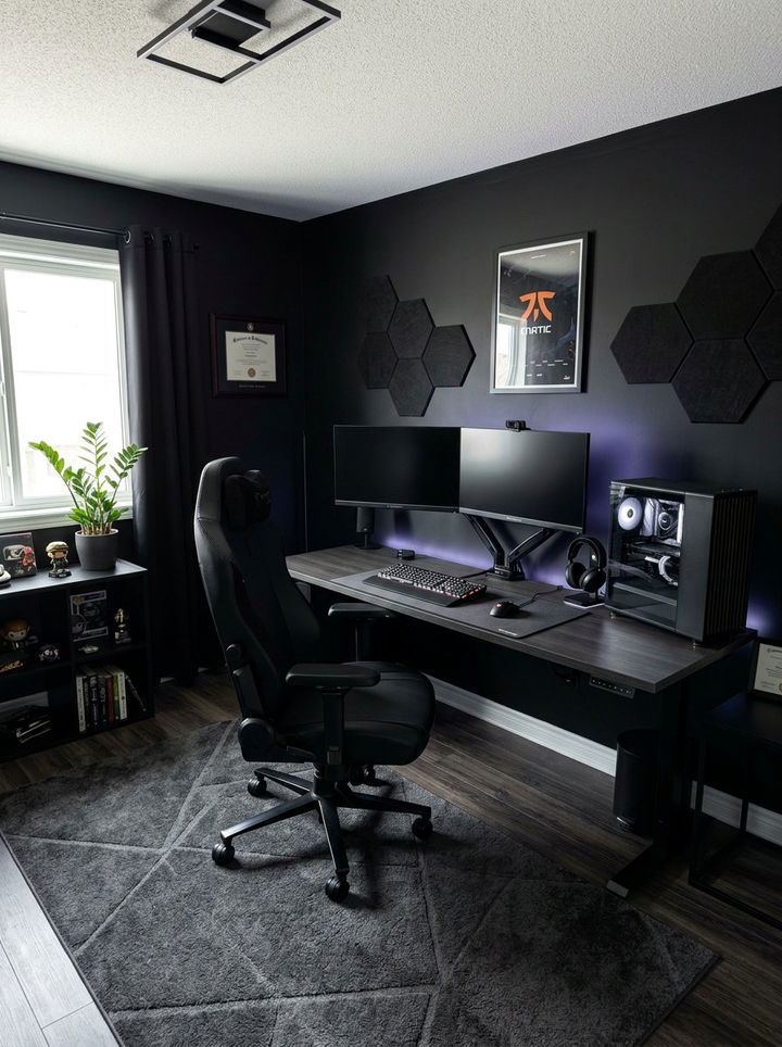 Black esports bedroom - 30 esports bedroom ideas