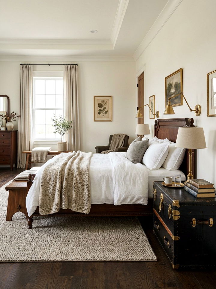 Black leather trunk bedroom - 30 traditional black bedroom ideas