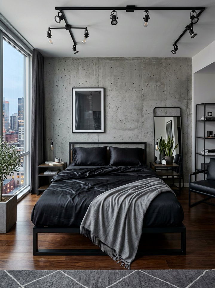 Black silk sheets - 30 bedroom silk bedding ideas