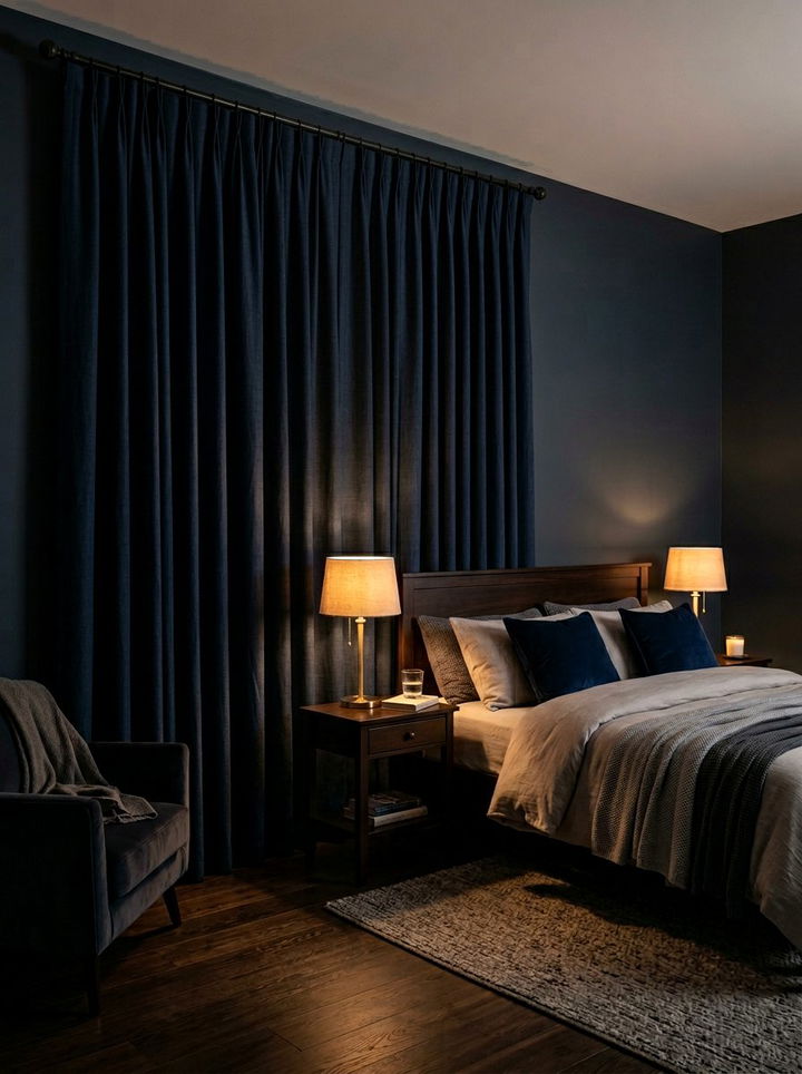 Blackout Curtains - 30 bedroom improvement ideas