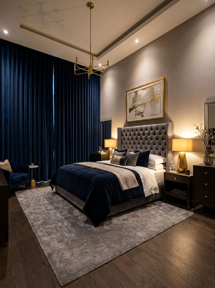 Blackout Velvet Drapes - 30 bedroom drapes