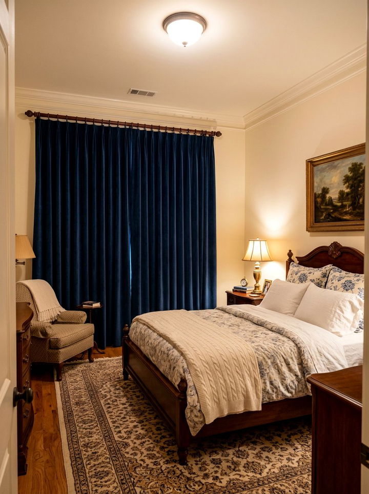 Blackout Window Curtains - 30 senior bedroom ideas