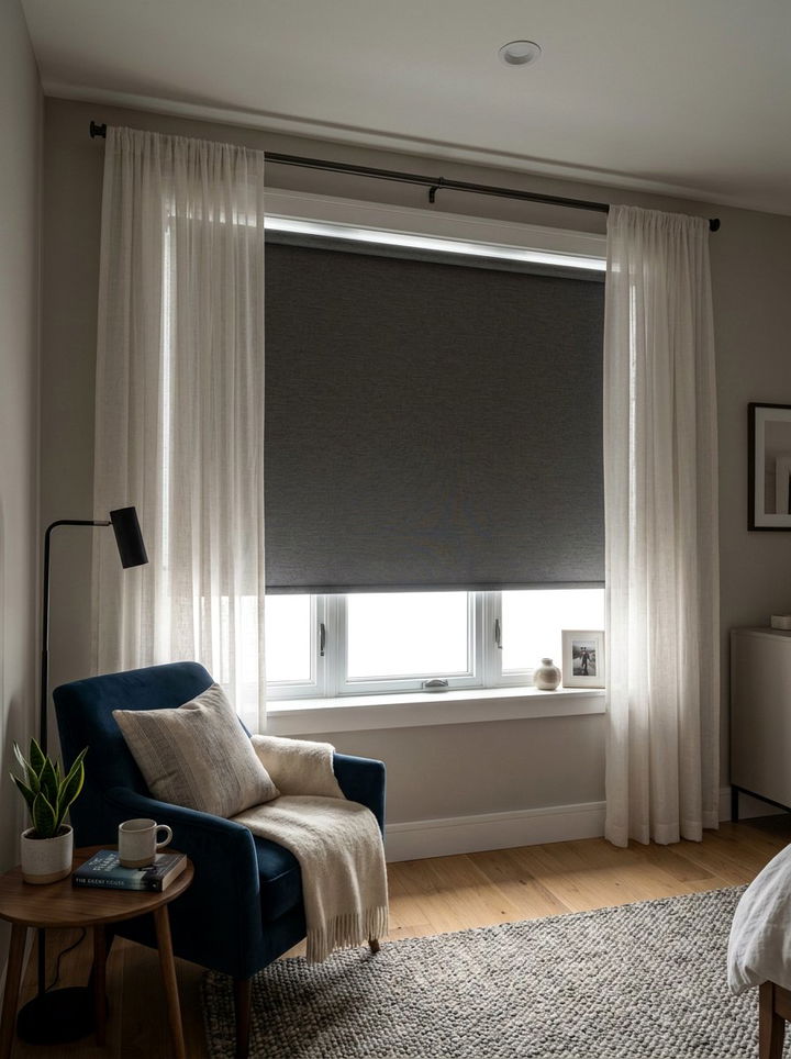 Blackout Window Shades - 30 one day bedroom ideas