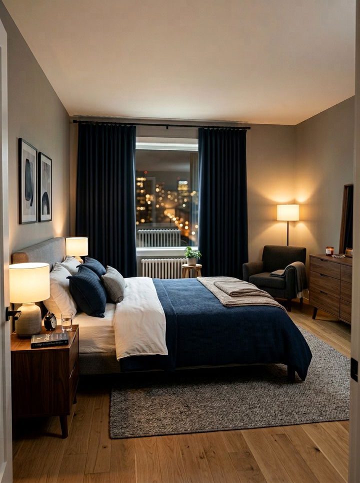 Blackout curtains for bedroom - 30 wellness bedroom ideas