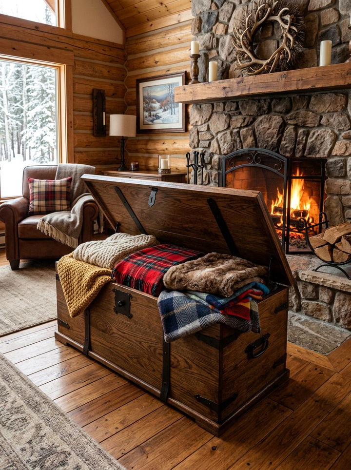 Blanket Storage Chest - 30 bedroom storage trunks