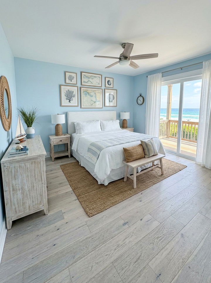 Bleached Wood Floor - 30 bedroom hardwood floors