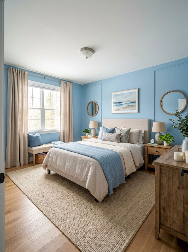 Blue And Beige Bedroom - 30 sky blue bedroom ideas
