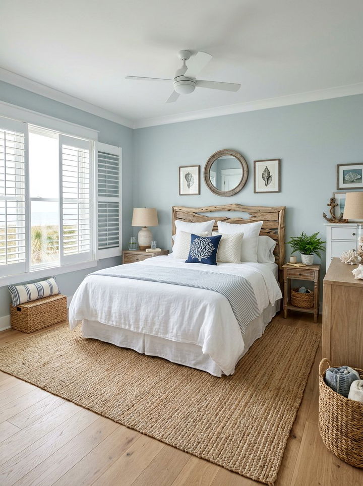 Blue Gray Coastal Bedroom - 30 blue gray bedroom ideas