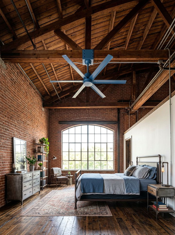 30 Industrial Blue Bedroom Ideas for a Cool and Edgy Space