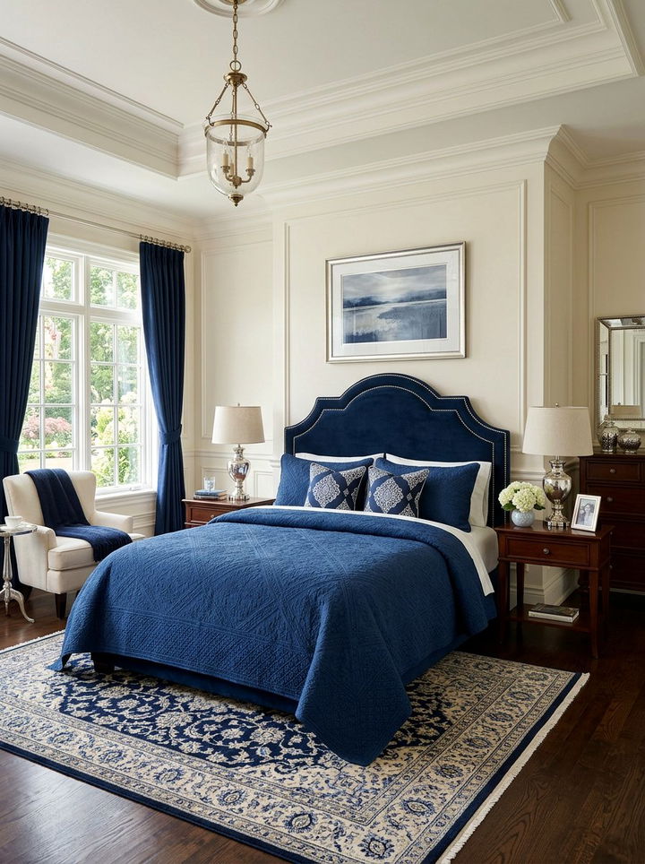 Blue Matelasse Coverlet - 30 bedroom coverlets