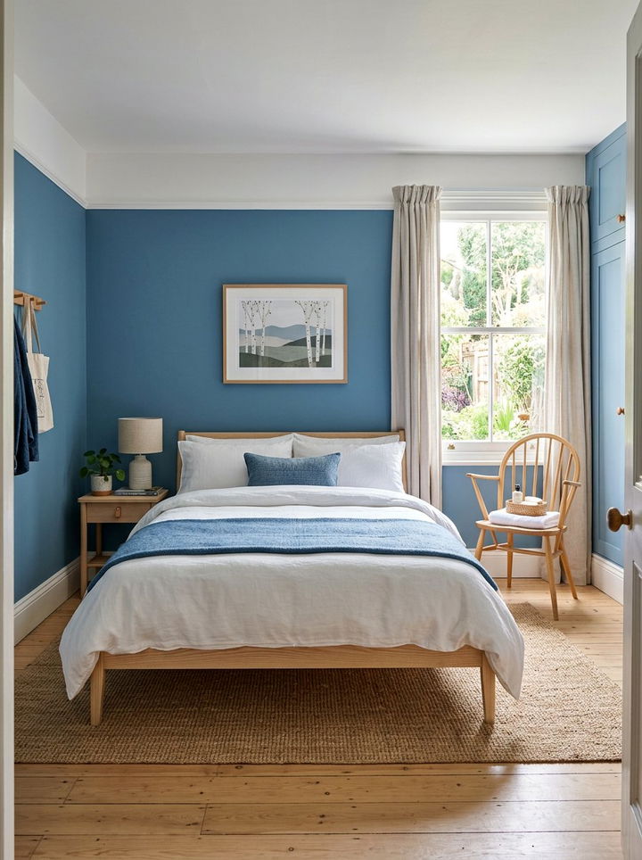 Blue Scandinavian Guest Room - 30 scandinavian blue bedroom ideas