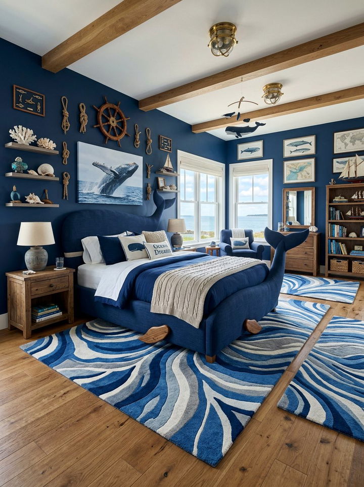 Blue Whale Bedroom - 30 animal themed bedroom ideas