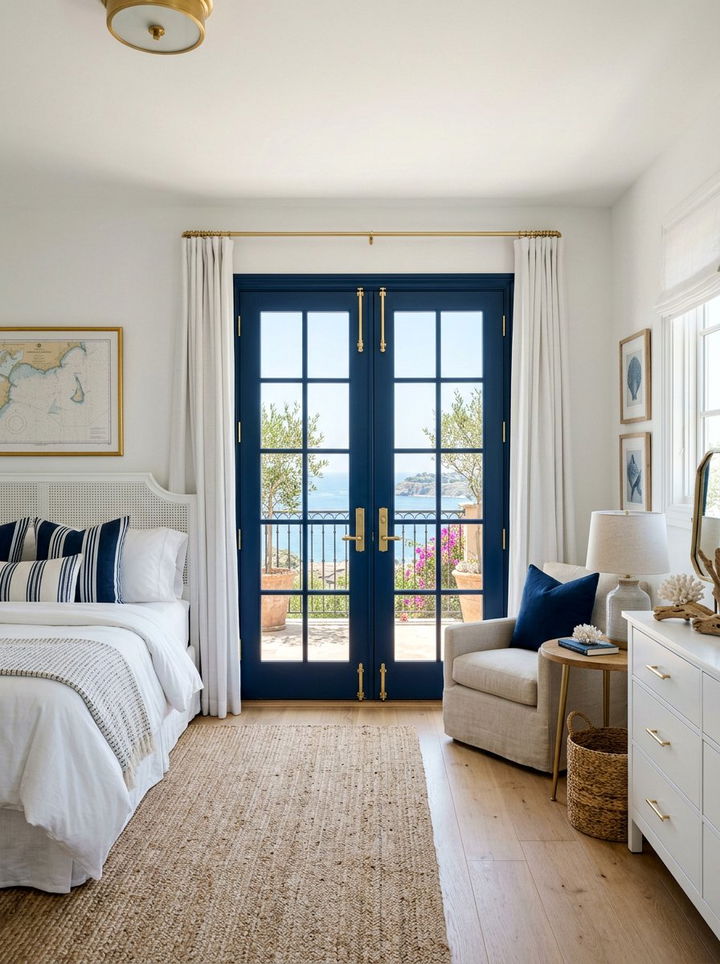 Blue bedroom french doors - 30 bedroom french doors