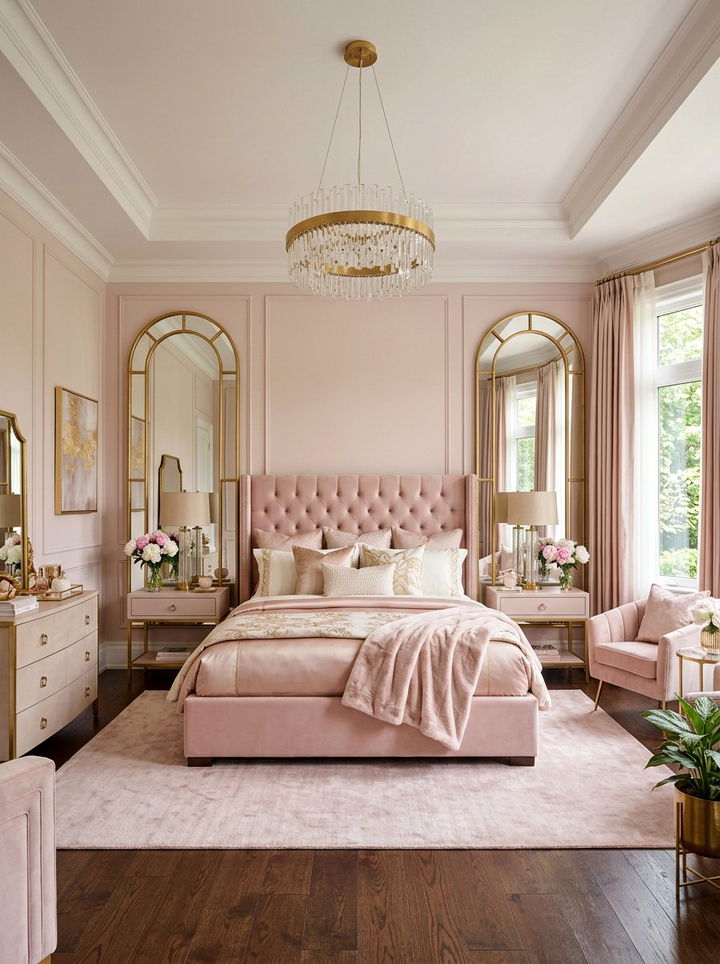 Blush And Gold Master Bedroom - 30 blush and gold bedroom ideas
